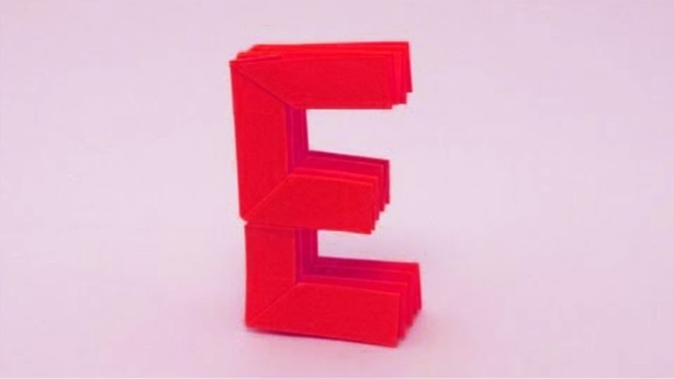 Origami Letter 'E' by Ashvini