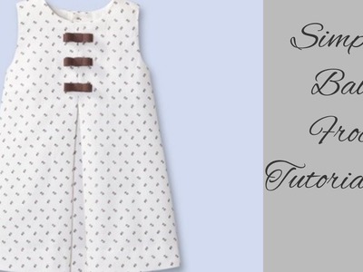 Stylish and simple baby frock cutting and stitching latest design