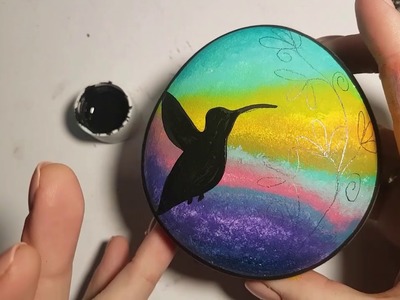 Sunset hummingbird tutorial by Rachels Rocks