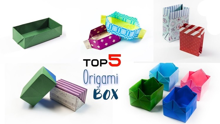Top 5 Gift Box - Origami Box - Papercraft