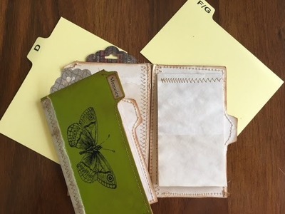 Tutorial - Making Booklets Using Recipe Card Dividers and Greeting Cards