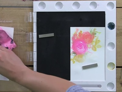 WATERCOLOUR STAMPING. here's how. . 