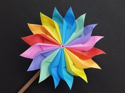 Wonderful Paper Windmill making tutorial - DIY Pinwheel