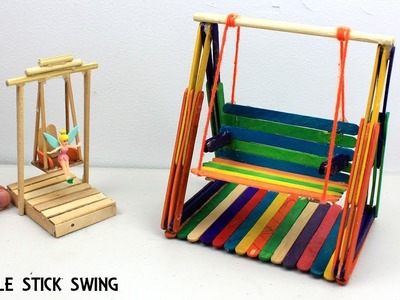 2 Easy Miniature Playground Swings #9 | Popsicle Stick Crafts for Kids