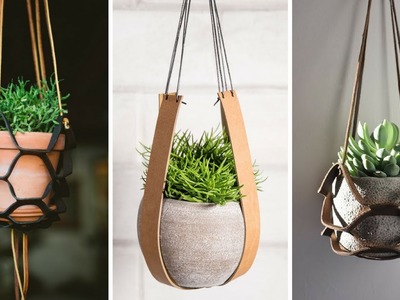 ???? 5 Cheap and Unique Leather Plant Holder Ideas Every Garden Lovers Should See ????