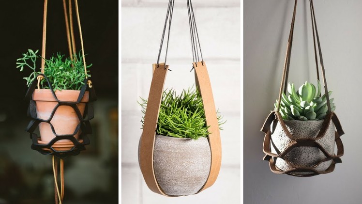 ???? 5 Cheap and Unique Leather Plant Holder Ideas Every Garden Lovers Should See ????