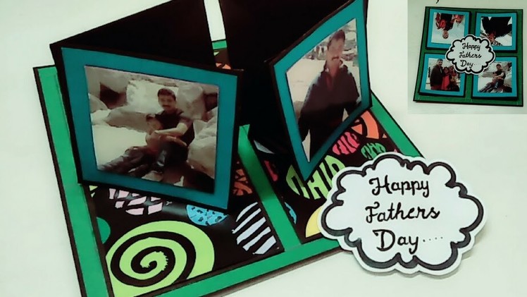 Birthday card for fathers | 4 way twisting easel card tutorial | diy friendship day card ideas