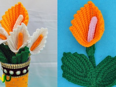 Calla lily flower crochet | How To Crochet a Calla Lily
