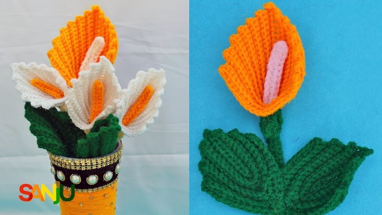 Calla lily flower crochet | How To Crochet a Calla Lily