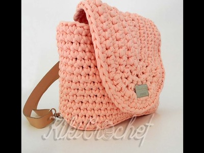 Crochet Summer Backpack with T Shirt Yarn