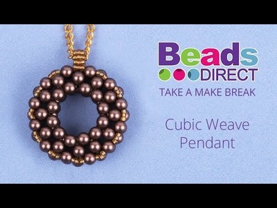Cubic Weave Pendant | Take a Make Break with Sarah Millsop