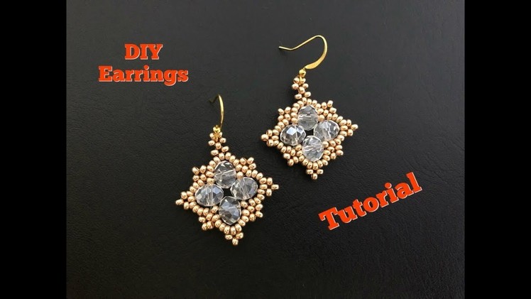 DIY Beaded Earrings For Begginers.You gonna love this Tutorial ????????