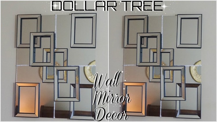 DIY DOLLAR TREE | HIGH END MIRROR WALL DECOR | DIY HOME DECOR IDEAS 2018 | PETALISBLESS