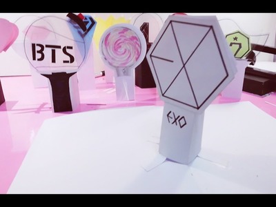 DIY _ KPOP Lightstick 3D pop up : EXO, BTS, BIG BANG, TWICE, GOT7. 