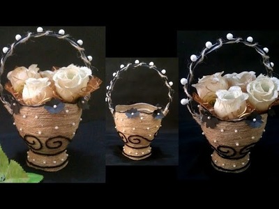 DIY ll Beautiful Plastic bottle flower basket.pot ll Best out of waste craft