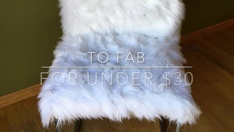 DIY Lux Faux Fur Chair (easy!)