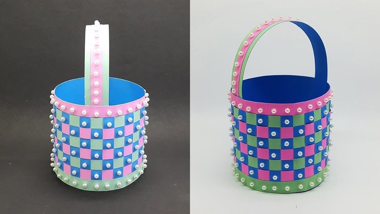 DIY Paper Basket making instruction - Easter and Christmas Gift Basket