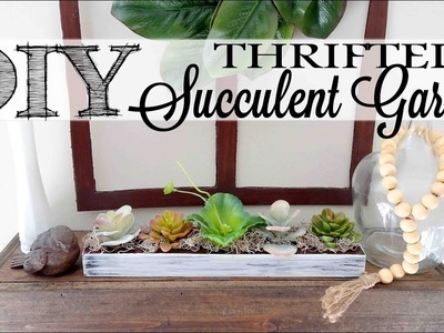 DIY Thrifted Succulent Garden | Dollar Tree Craft