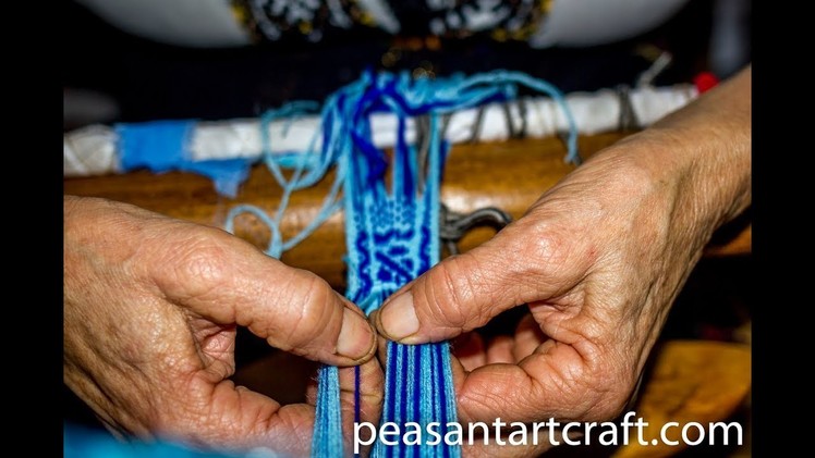 Double Face Weaving Technique Performed by Traditional Artisan