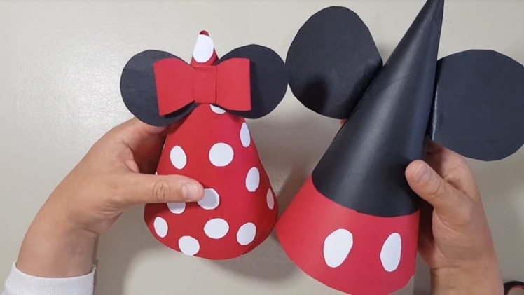 Easy Disney DIY Crafts: Mickey and Minnie hats