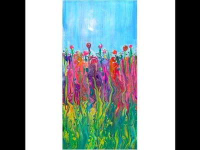 Fluid acrylics ,Impressionist Garden,Triple Swipe, #2555-4 .19. 18 SOLD