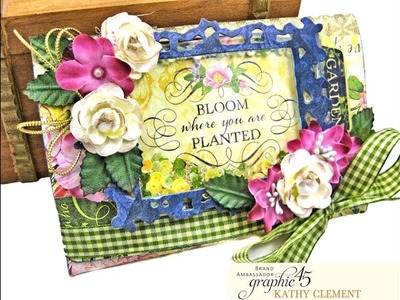 Graphic 45 Floral Shoppe  Bloom Photo Wallet Tutorial