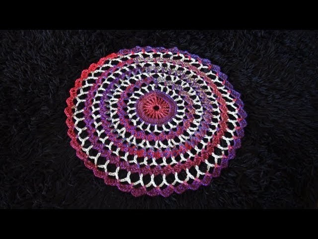 How to Crochet 18'' Lace Doily Pattern #738│by ThePatternFamily