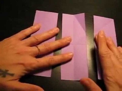 How to divide a square piece of paper into 1:3 and 2:3 ratio