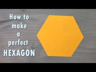 How to make a Hexagon || easy way to make hexagon || origami
