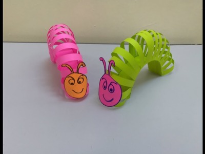 How to make a paper worm I Making paper toys for kids