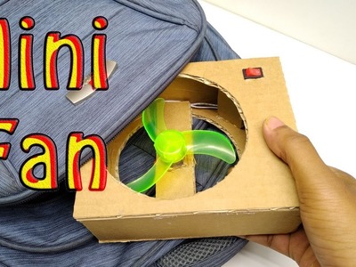 How to make a portable Mini Fan | DIY Mini Fan at home | Electric Fan