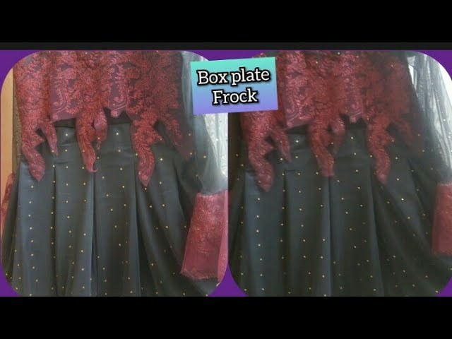 How to make box plate dress frock cutting & stitching full tutorial