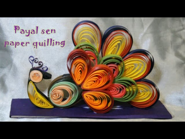 HOW TO MAKE PAPER QUILLING PEACOCK