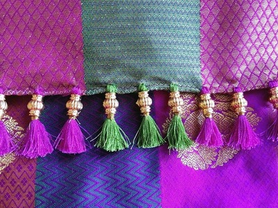How to make saree kuchu - easy method