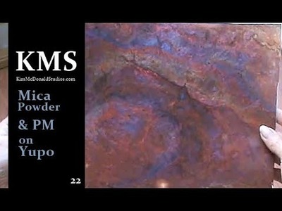 KMS 22 ~ Mica Powder & Pouring Medium on Yupo - Dirty Pour
