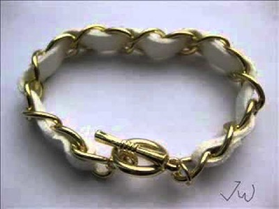 Leather Chain Bracelet - White