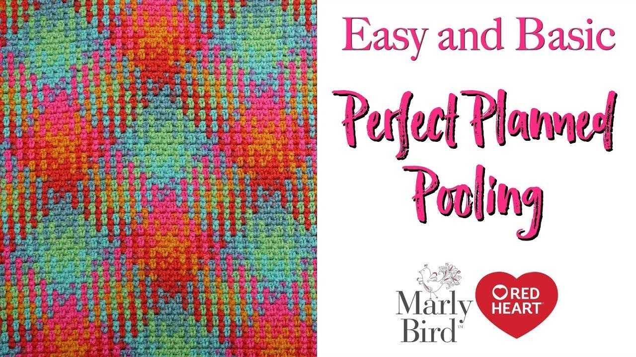 Planned Pooling Made Easy with Moss Stitch *New Yarn by Red Heart