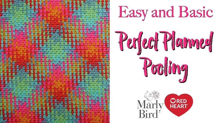 Planned Pooling Made Easy with Moss Stitch  *New Yarn by Red Heart!* [Right Handed]