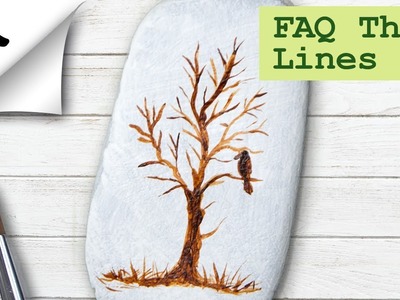 Rock Painting Tutorial Painting Thin Lines