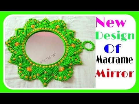 Rose Flower Macrame Mirror. Design No-2.