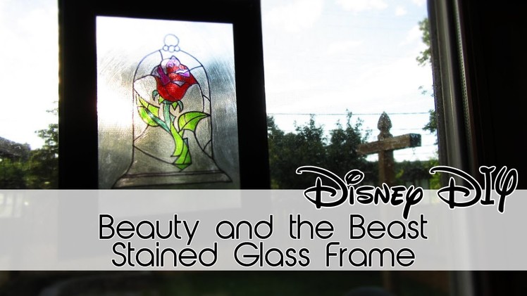 Stained Glass Frame | Beauty and the Beast | 30 Days of Disney #9 | Creation in Between
