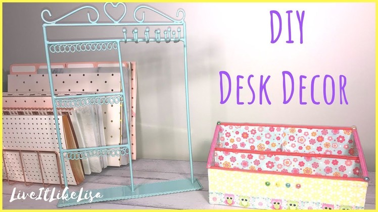 TEEN GIRL BEDROOM SERIES | DIY Desk Decor