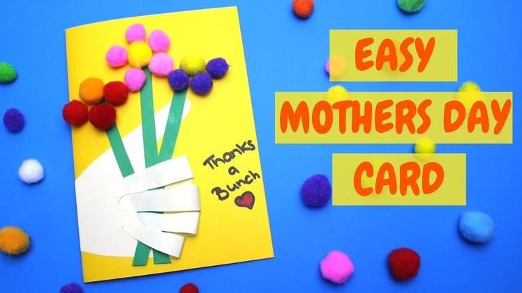 Thanks a Bunch Card | Easy Mothers Day Card for Kids