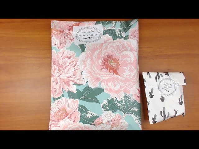 The Planner Society May 2018 unboxing and making something with it!