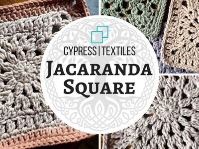 VVCAL 2018 Week 1 Crochet Motif: Jacaranda Square