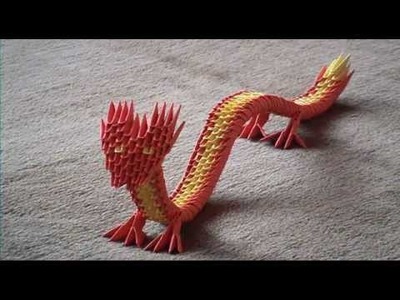 3D-Origami  ~  Chinese  Dragon (english)