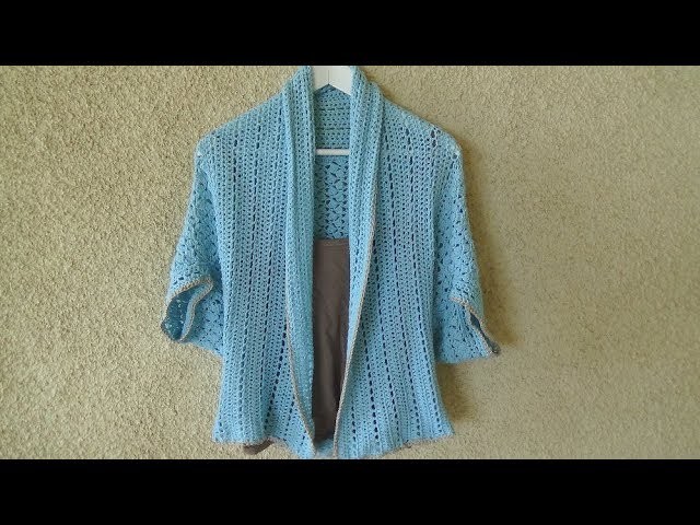 Acqua Crochet Shrug! Easy pattern step by step!
