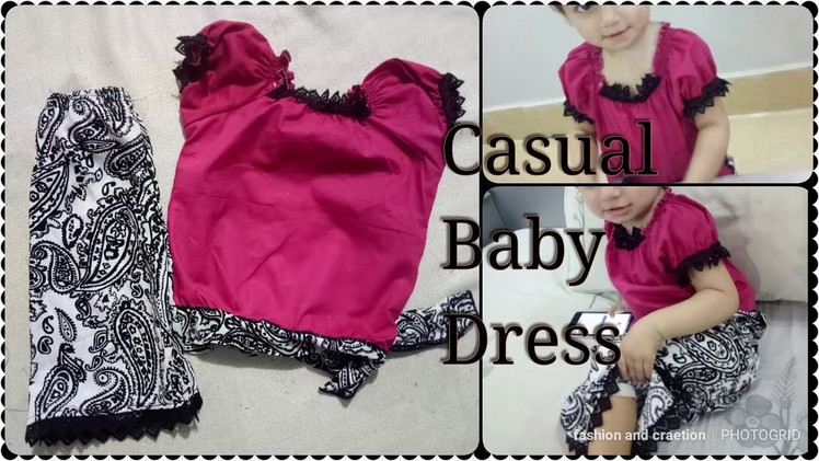 Beautiful Baby dress Cutting and Stitching kids outfit design for baby girl dress tutorial
