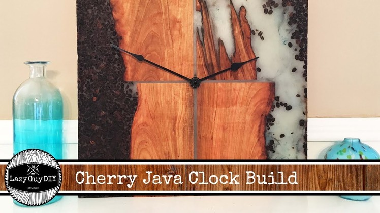 Cherry Java Clock Build Wooden Wall Art
