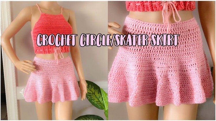 Crochet circle.skater skirt | SUPER EASY !